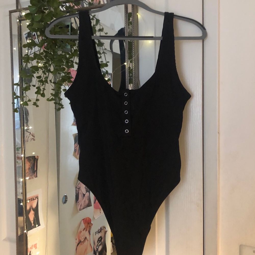 Adult XL black bodysuit